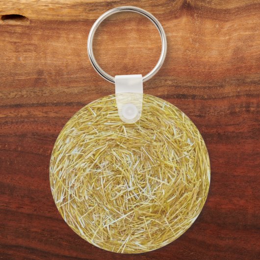 StrohHintergrund Schlüsselanhänger (Vorderseite)