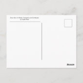 Strohhut mit Rose von Angelo Rossi Postkarte (Rückseite)