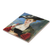 Strohhut Peter Paul Rubens Meisterwerk Fliese (Seite)