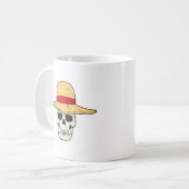 Strohhut-Skull-Tasse Kaffeetasse (Vorderseite Links)