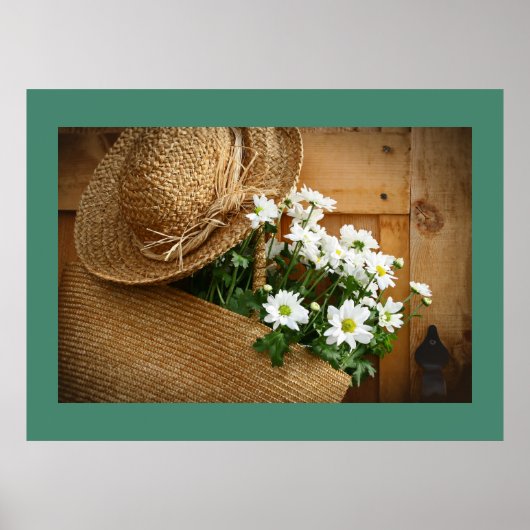 Strohhut und Daisies Art Poster - SRF (Vorne)