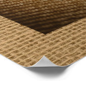 Strohhut und Daisies Fotografy Art Poster (Ecke)