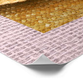 Strohhut und Lavender Blume Fotografie Art Poster (Ecke)