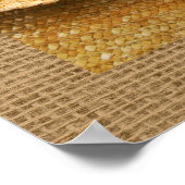 Strohhut und Lavender Blume Fotografie Art Poster (Ecke)