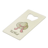 Strohhut Yellow Geldbeutel Flaschenöffner (Vorderseite Schrägansicht)