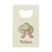 Strohhut Yellow Geldbeutel Flaschenöffner (Rückseite)