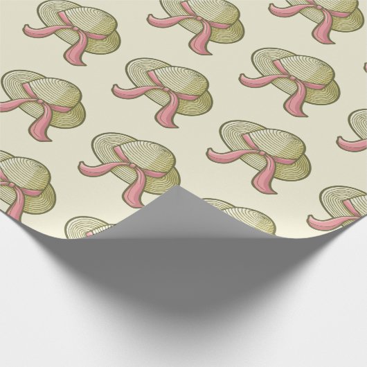 Strohhut Yellow Geschenkpapier (Ecke)