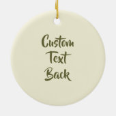 Strohhut Yellow Keramik Ornament (Hinten)