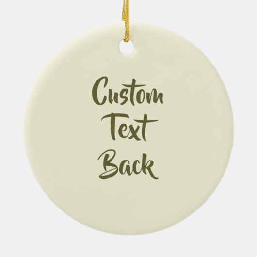 Strohhut Yellow Keramik Ornament (Hinten)