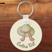 Strohhut Yellow Schlüsselanhänger (Vorderseite)