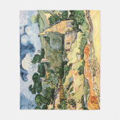 Strohhütte Hütten in Cordeville Vincent van Gogh Fleecedecke (Vorderseite)