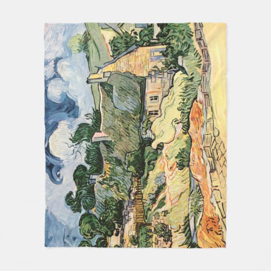 Strohhütte Hütten in Cordeville Vincent van Gogh Fleecedecke (Vorderseite)