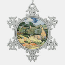 Strohhütte Hütten in Cordeville Vincent van Gogh