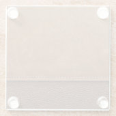 Strohleder: grauer, schwarzer Hintergrund. Glasuntersetzer (Rückseite)