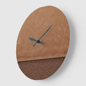 Strohleder: grauer, schwarzer Hintergrund. Große Wanduhr (Winkel)