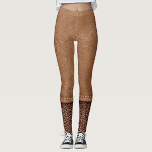 Strohleder: grauer, schwarzer Hintergrund. Leggings
