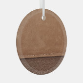 Strohleder: grauer, schwarzer Hintergrund. Ornament Aus Glas (Vorderseite Rechts)