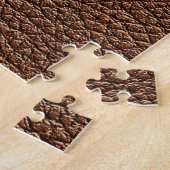 Strohleder: grauer, schwarzer Hintergrund. Puzzle (Seite)