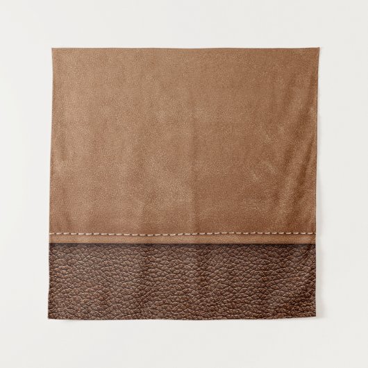 Strohleder: grauer, schwarzer Hintergrund. Wandteppich (Vorderseite)