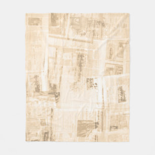 Strohpapier: alter Zeitungshintergrund. Fleecedecke