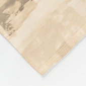 Strohpapier: alter Zeitungshintergrund. Fleecedecke (Ecke)