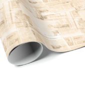 Strohpapier: alter Zeitungshintergrund. Geschenkpapier (Rolleneckpunkt)