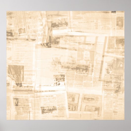 Strohpapier: alter Zeitungshintergrund. Poster (Vorne)