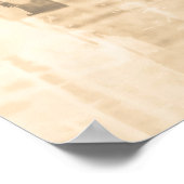 Strohpapier: alter Zeitungshintergrund. Poster (Ecke)