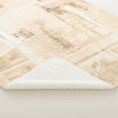 Strohpapier: alter Zeitungshintergrund. Sherpadecke (3/4)
