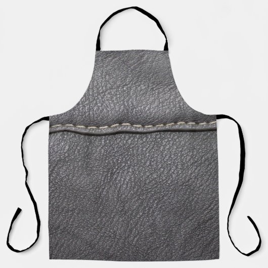 Strohraffinerie: Black Leather Luxury Schürze (Vorderseite)