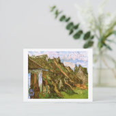 Strohsandstein-Hütten, Van Gogh Fine Art Postkarte (Stehend Vorderseite)