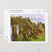 Strohsandstein-Hütten, Van Gogh Fine Art Postkarte (Vorne/Hinten)