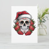 Strohsanta-Tag der Toten Feiertagskarte (Stehend Vorderseite)