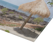 Strohsonnenschirm, KOH Lanta, Krabi, Thailand Schneidebrett (Ecke)