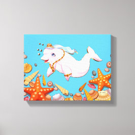 Strohsonnenschirme drucken Schätze des Meeres Leinwanddruck