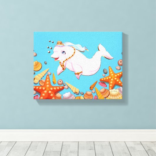 Strohsonnenschirme drucken Schätze des Meeres Leinwanddruck (Insitu (Holzboden))