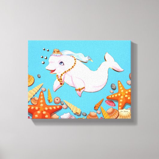 Strohsonnenschirme drucken Schätze des Meeres Leinwanddruck (Vorderseite)