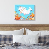 Strohsonnenschirme drucken Schätze des Meeres Leinwanddruck (Insitu (Schlafzimmer))