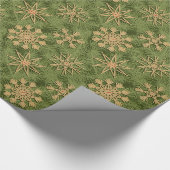 Strohsterne on Pine Tree Geschenkpapier (Ecke)