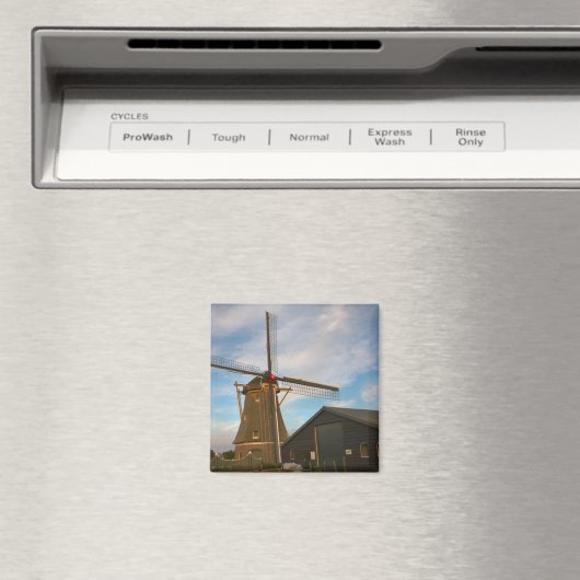 Strohwindmühle in Südholland Magnet (In Situ (Geschirrspüler))