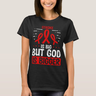 Stroke Awareness God Stroke Ribbon Stroke T-Shirt