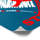 Stroke Awareness - I Wear Red For My Mom  Poster (Ecke)