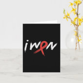 Stroke Awareness Red Ribbon I Won Brain Aneurysm S Karte (Gelbe Blume)