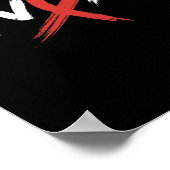 Stroke Awareness Red Ribbon I Won Brain Aneurysm S Poster (Ecke)