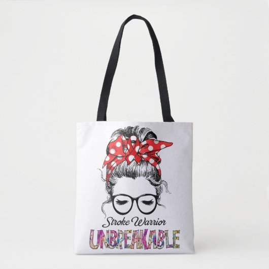 Stroke Awareness Ribbon Support Geschenke Tasche (Vorderseite)