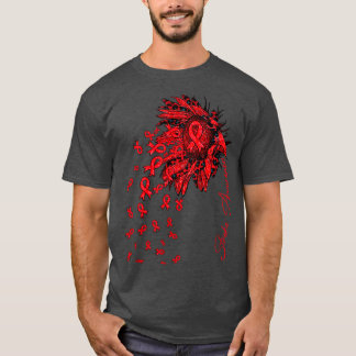 Stroke Awareness Sonnenblumen Band Blume fallen T-Shirt