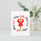 Stroke Faith Hope Postkarte (Stehend Vorderseite)