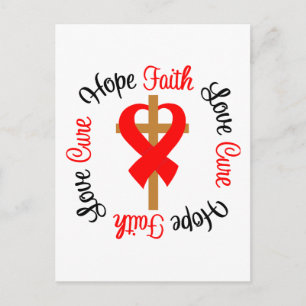 Stroke Faith Hope Postkarte