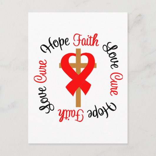 Stroke Faith Hope Postkarte (Vorderseite)