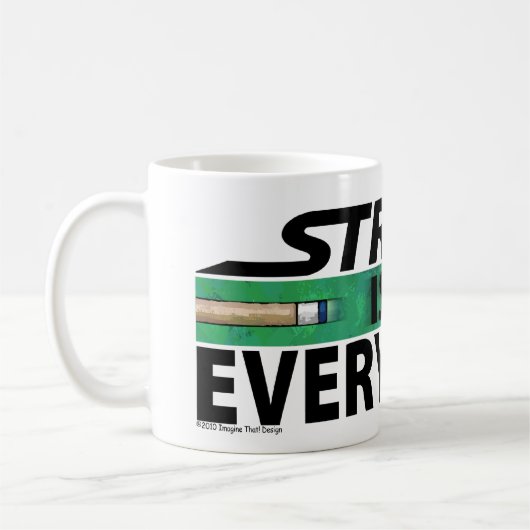 Stroke ist alles 8 Ball Kaffeetasse (Links)